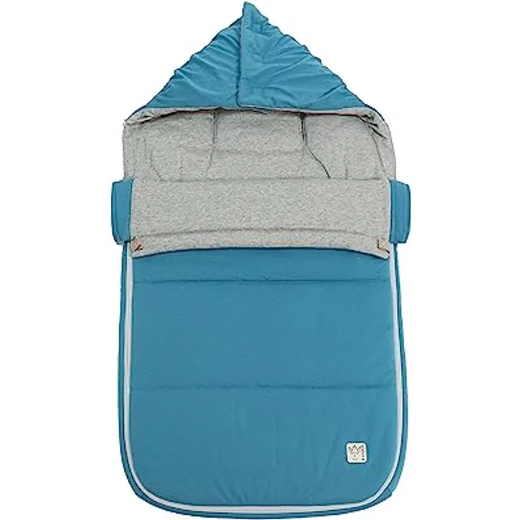 KAISER 65785961 TIFFY JERSEY Sommer Fußsack, Perfekt für warme Tage geeignet, 6-36 Monate, Fb. agean blue