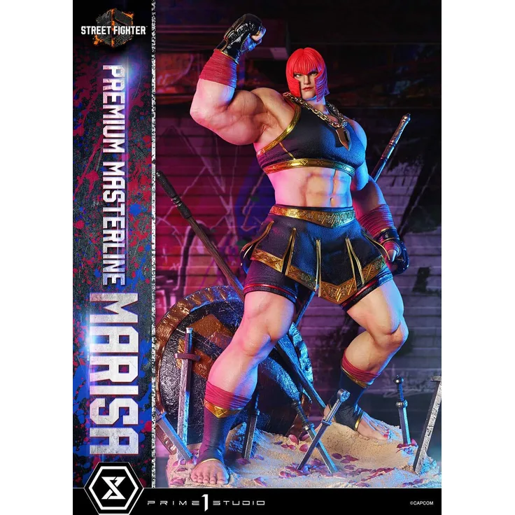 Prime 1 Studio Street Fighter 6 Premium Masterline Series Statue 1/4 Marisa, 70 cm mit LED-Beleuchtung und Themenbase