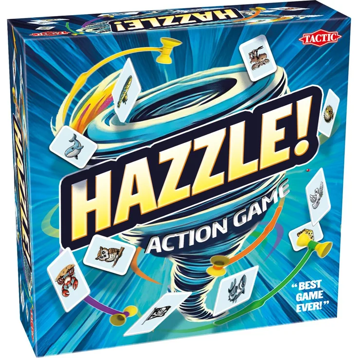 Tactic Hazzle Brettspiel, mit zwei Spielvarianten und 20 Minuten Spieldauer
