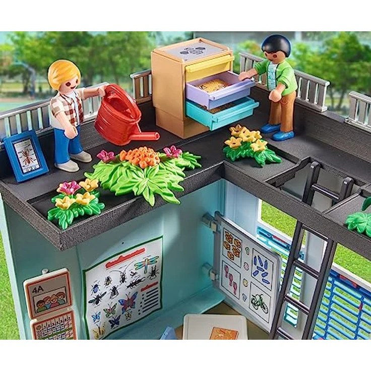 Playmobil® Konstruktions-Spielset Große Schule (71327), City Life, (282 St), Made in Germany – Bild 4