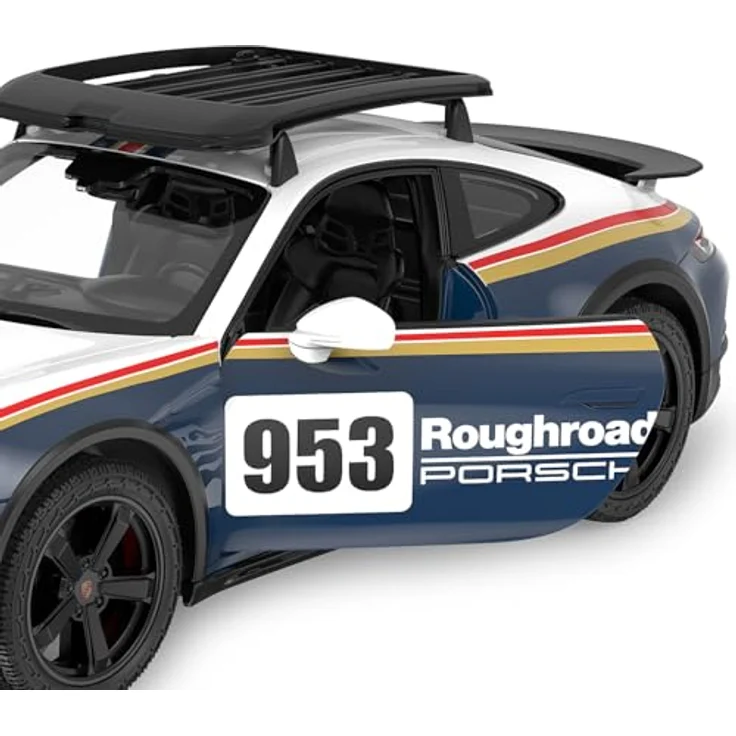 Jamara Porsche 911 Dakar Performance 1:14 blau 2,4GHz Tür manuell - Ferngesteuertes Auto mit LED-Fahrlicht und originalgetreuem Design – Bild 6