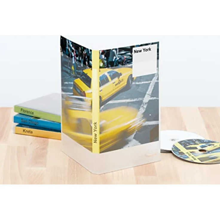 HERMA 5037 CD DVD Einleger für Jewel Case Hüllen perforiert, 25 Blatt, 273 x 183 mm, 1 Stück pro A4 Bogen, 25 Papier-Cover, bedruckbar, matt, blanko Inlays aus Karton, weiß – Bild 3