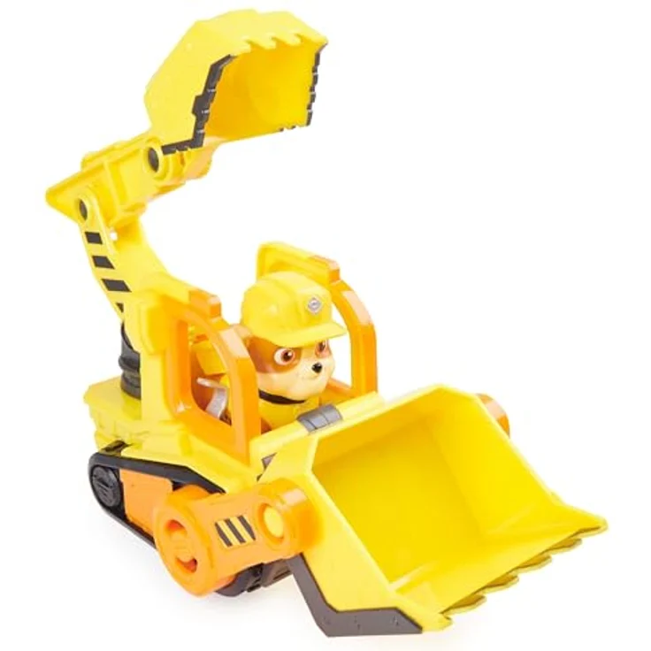 Spin Master Rubble & Crew, Core Vehicle Solid Rubble mit beweglicher Planierraupenschaufel und abnehmbarer Rubble-Spielfigur – Bild 8