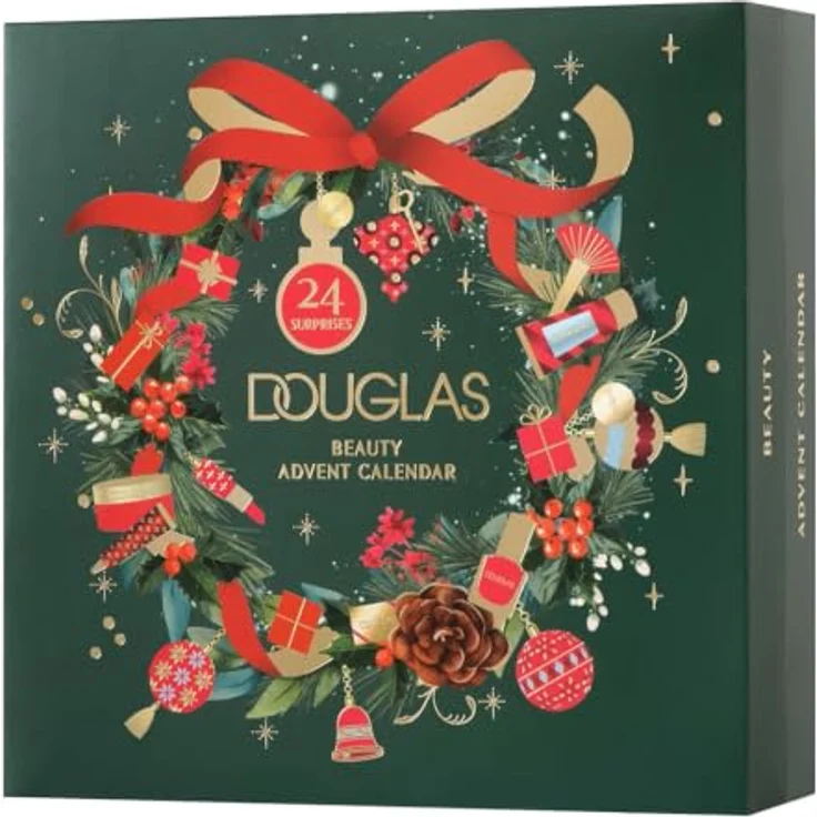 Douglas Collection Beauty Advent Calendar 2026, 24-teilig mit Makeup und Pflegeprodukten, inklusive schwarzer Mascara, roter Nagellack und Handcreme – Bild 1