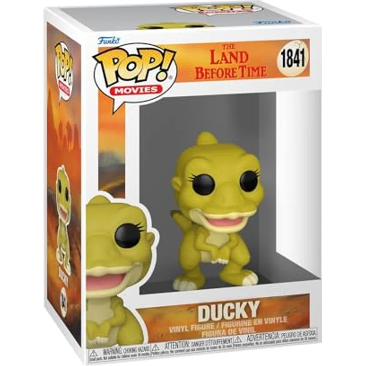 Funko Pop! Movies: The Land Before Time - Ducky - 9,5 cm Vinyl-Sammelfigur aus hochwertigem Vinyl, offizielles Merchandise für Fans und Sammler – Bild 1