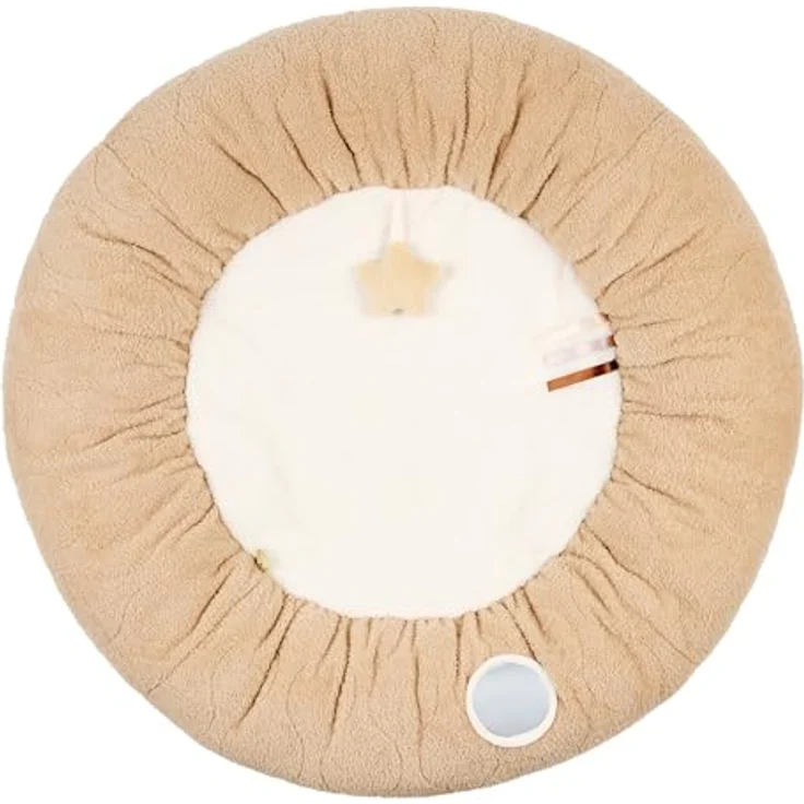 Nattou Krabbeldecke mit Spielbogen, Aus Polyester, Ca. 90 cm, Teddy, Weiß/Hellbraun – Bild 2