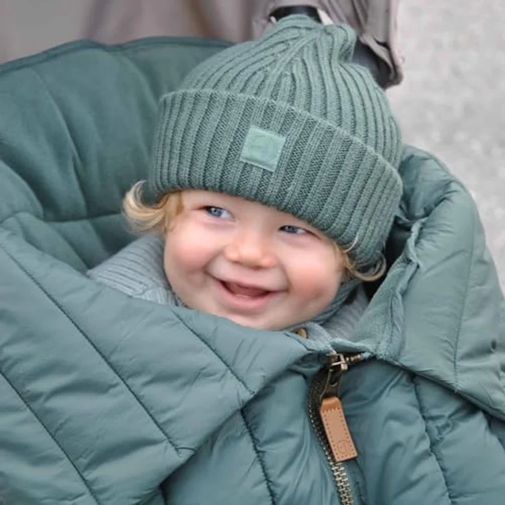 Elodie Details Universeller Fußsack für Kinderwagen, recyceltes Material, wasserabweisend, Minesota Green – Bild 3