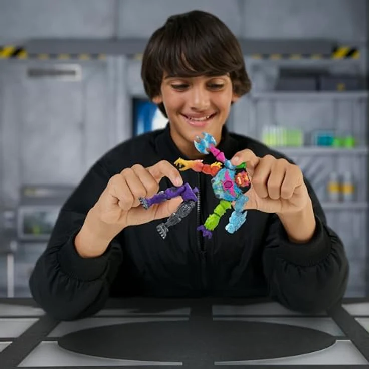 MRBEAST LAB MrBeast Lab Hybrids Megapackung, Kombiniere verschiedene Hybrid-Teile und 5 Actionfiguren, inkl. Mega Torso Panther zur Enthüllung der wahren Farben, über 30 Monster zum Sammeln – Bild 4
