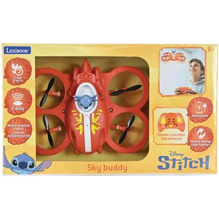 Lexibook My Flying Stitch RC, Ferngesteuertes 3D-Stitch Raumschiff mit Gestensteuerung und Loopings, für Innenbereich – Bild 6