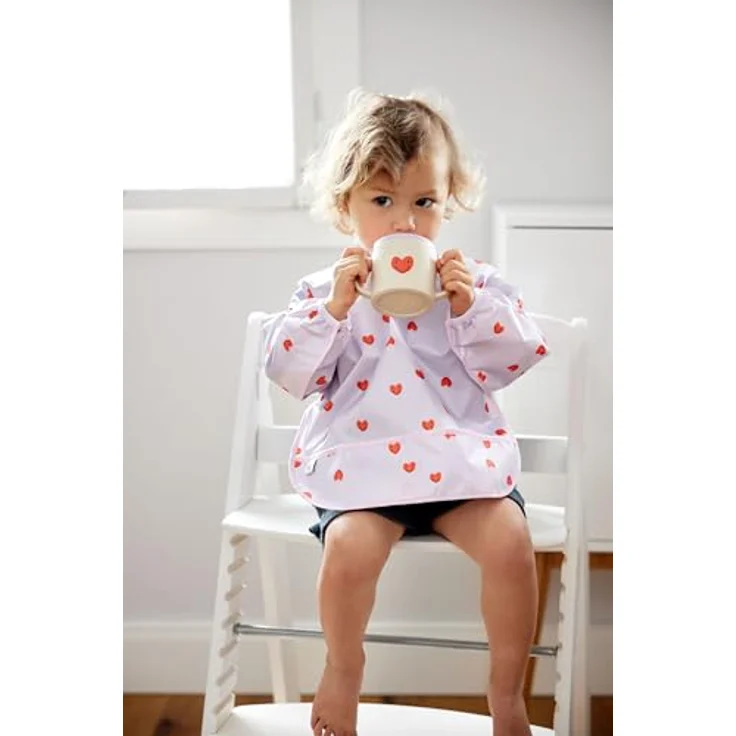LÄSSIG Kinder Trinklernbecher mit Henkel und abnehmbarem Deckel 150 ml/Sippy Cup Happy Rascals Heart – Bild 5