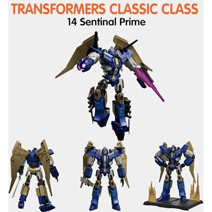 Blokees Transformers Classic Class 14 Sentinel Prime, baubare Sammelfigur mit posierbaren Funktionen und Panzer-LKW-Modus – Bild 2
