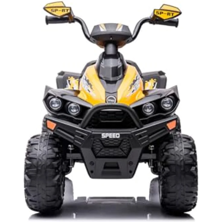 Chipolino Kinder Elektroquad ATV Speed, 2 Motoren, Licht und Musik, bis 35 kg, gelb – Bild 3