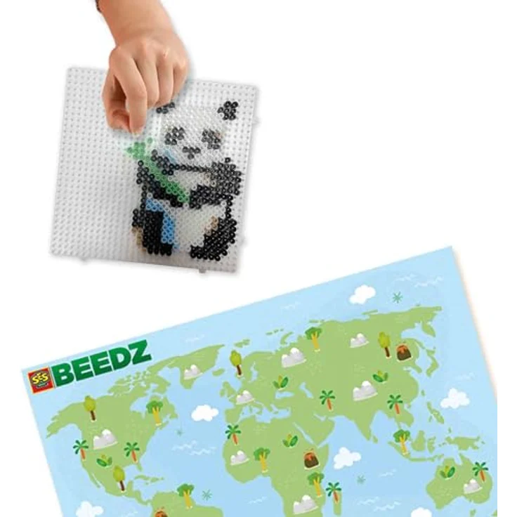 SES Bügelperlen SES Creative Bügelperlen - Tiere aus aller Welt, bunt, Ø 5mm, PVC-frei – Bild 5