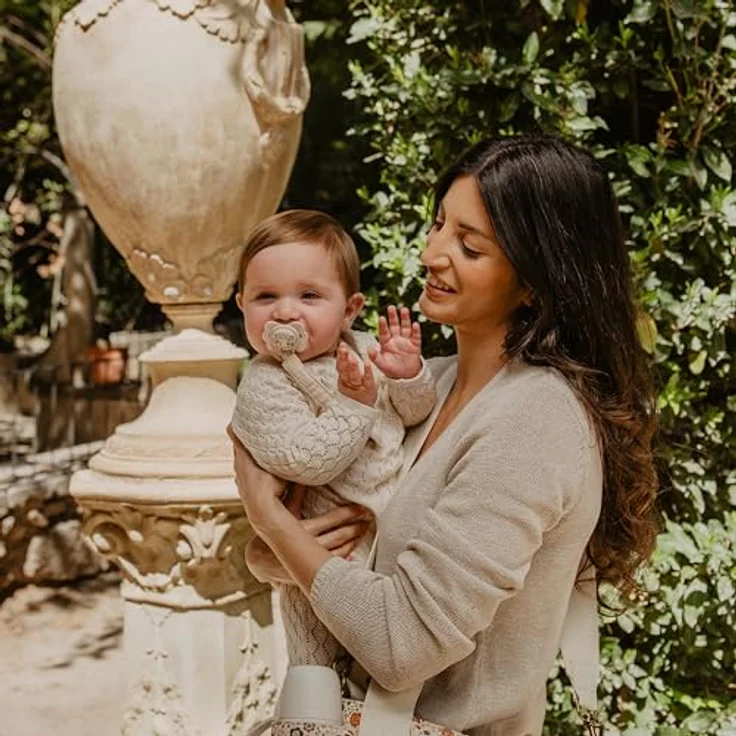 SUAVINEX Schnuller für Babys 6-18 Monate, mit physiologischem Silikon-Sauger SX Pro, flacher Sauger, rosa – Bild 2