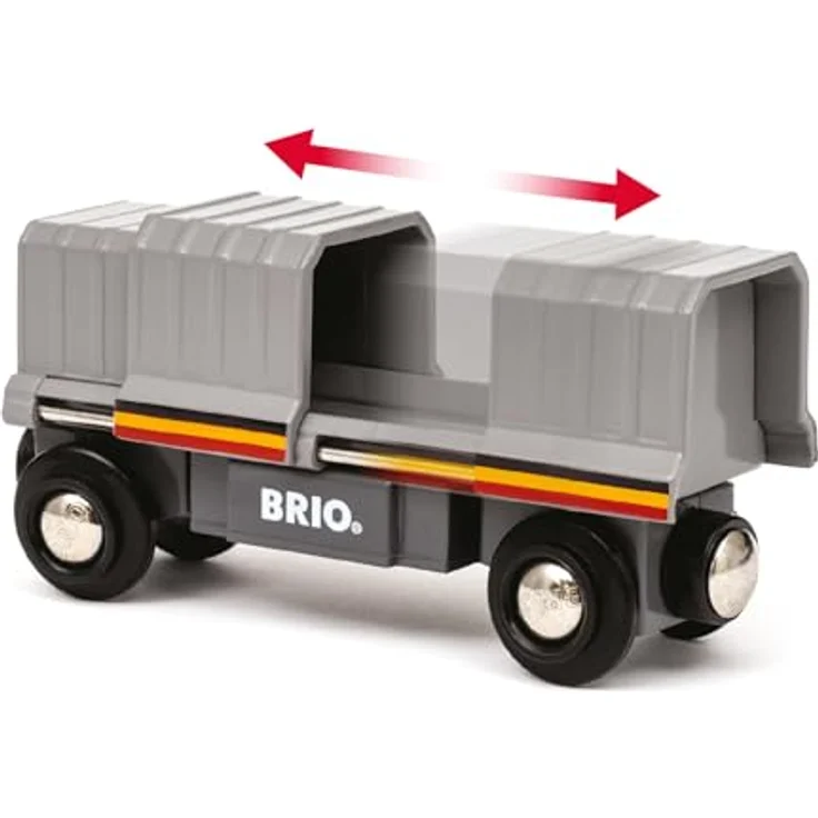 BRIO® Spielzeug-Eisenbahn BRIO® WORLD Santa Fe Zug, Holzspielzeug mit zwei Güterwaggons und FSC®-Zertifizierung – Bild 6