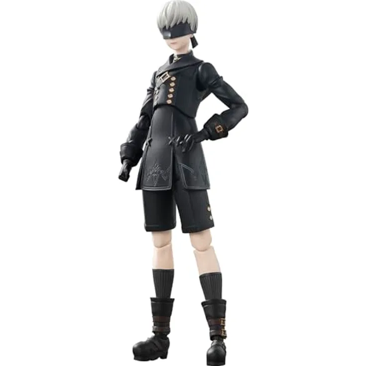 Tamashii Nation NieR: Automata S.H. Figuarts Actionfigur 9S, 15 cm, voll beweglich mit Zubehör und Austauschteilen