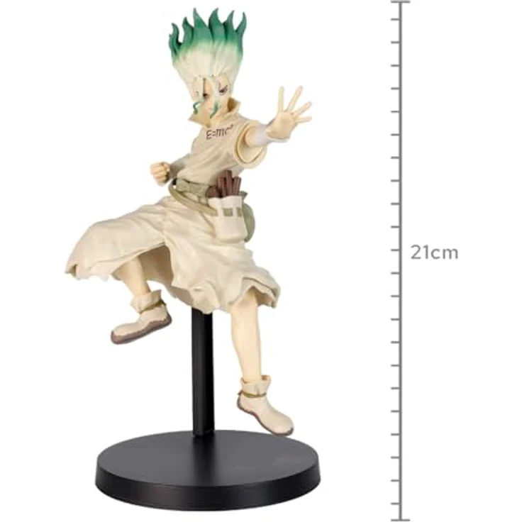 Banpresto Dr. Stone Figure of Stone World Senku Ishigami II, 15 cm detailgetreue Sammelfigur aus dem Manga Dr. Stone – Bild 2