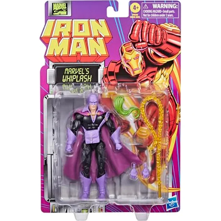 Hasbro Marvel Legends Actionfigur Marvel's Whiplash, 15 cm mit beweglichen Gliedern und 4 Accessoires – Bild 2