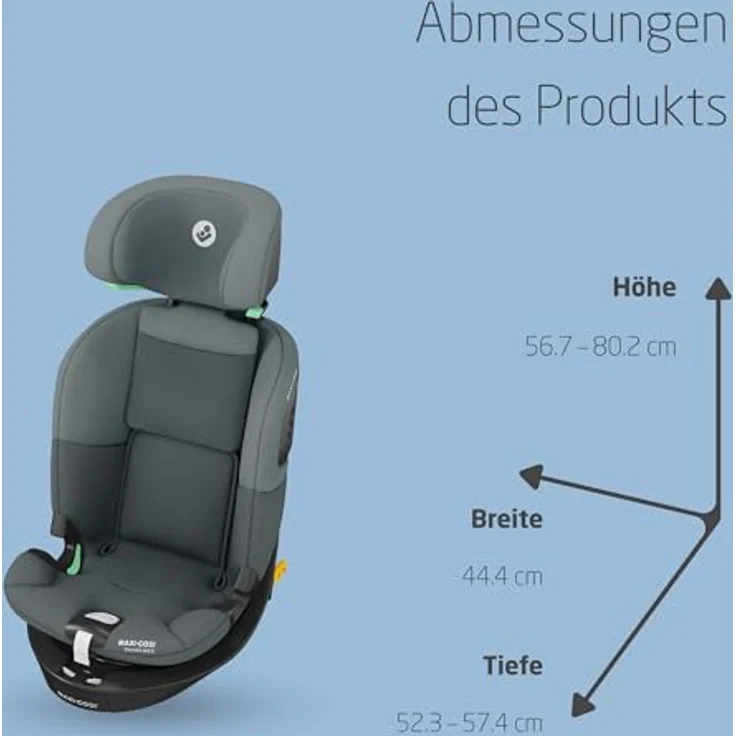 Maxi-Cosi Kindersitz Titan S i-Size mit G-Cell Seitenaufpralltechnologie, Isofix & Top Tether - Tonal Graphite – Bild 7