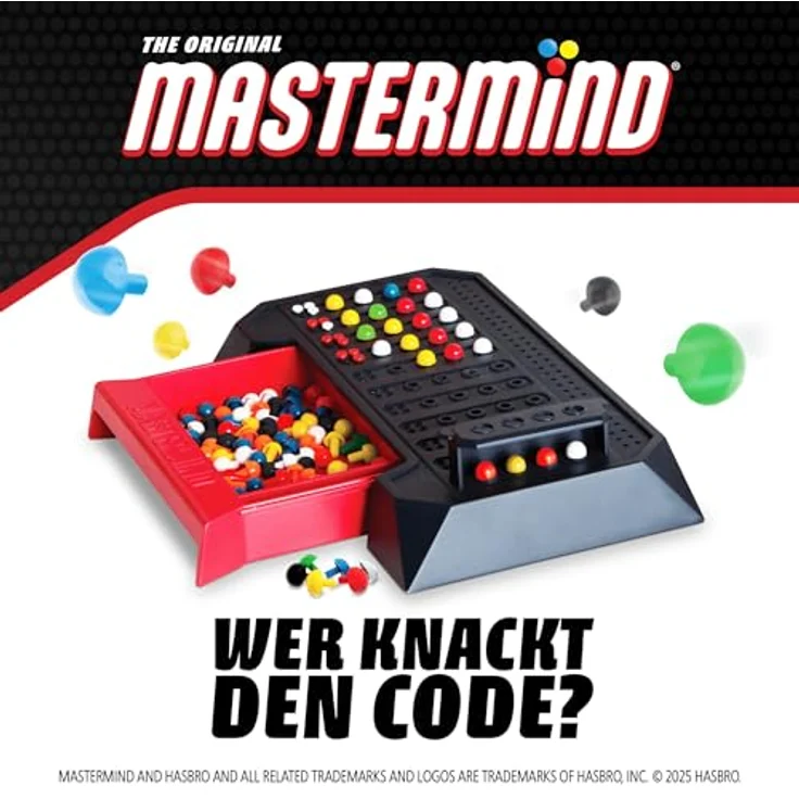 Goliath Mastermind The Original Classic, Strategisches 2-Spieler Brettspiel mit 108 Stiften in 6 Farben, für Kinder und Erwachsene ab 8 Jahren – Bild 5