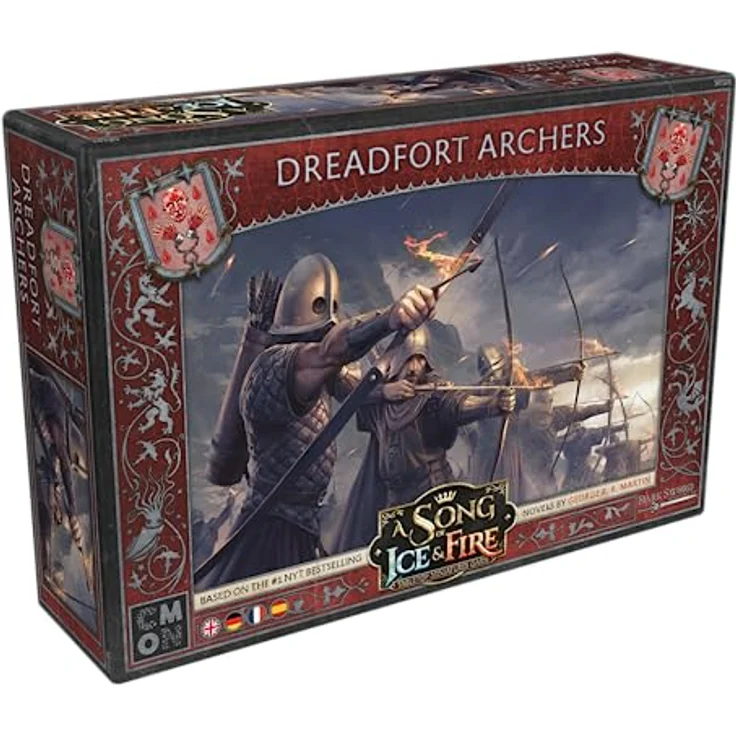 CMON Song of Ice & Fire - Dreadfort Archers, Miniaturen-Erweiterung mit 12 Bogenschützen von Grauenstein und Einheitenkarte – Bild 1