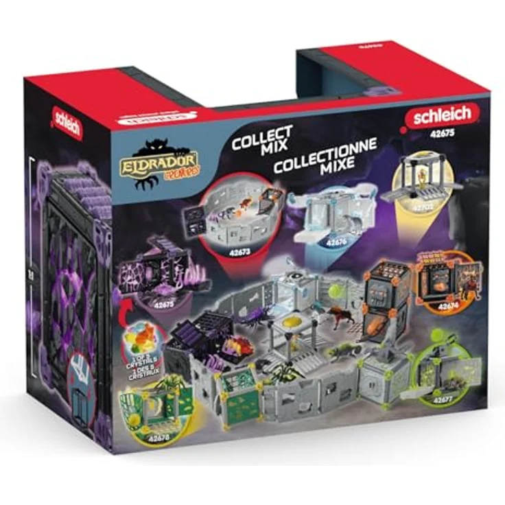 Schleich BattleCave Schattenassel, Eldrador Creatures Spielset mit Greifarm, ca. 15 cm – Bild 9