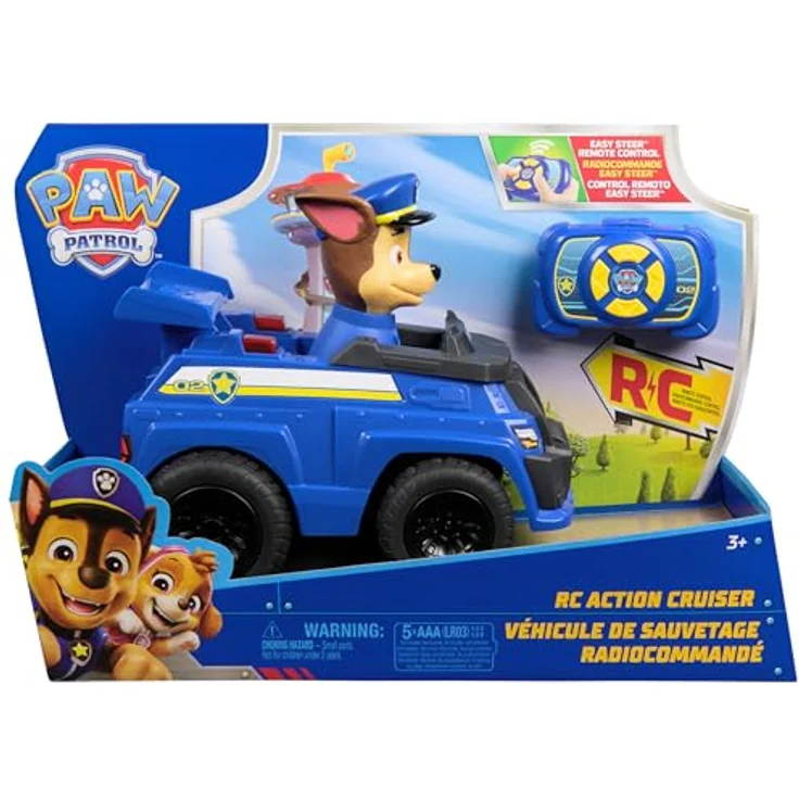 Amigo Paw Patrol RC Chase, ferngesteuertes Polizeiauto mit LED-Lichtern für Kinder ab 3 Jahren – Bild 9