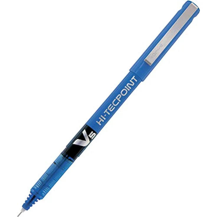 Pilot Hi-Tecpoint V5, Tintenroller mit feiner Strichbreite von 0,3 mm, blau, 12er Pack – Bild 1