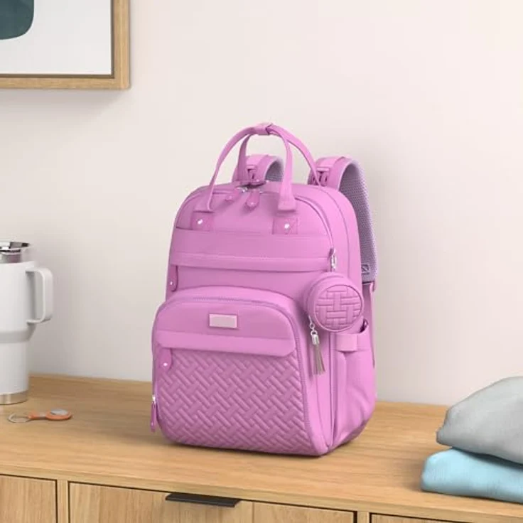 BabbleRoo Wickeltasche Rucksack – Große Kapazität, 17 Taschen, wasserabweisend, mit Wickelauflage, abnehmbarem Schnullerhalter, Kinderwagengurten, Reiserucksack für Mama & Papa, 26L – Bild 2