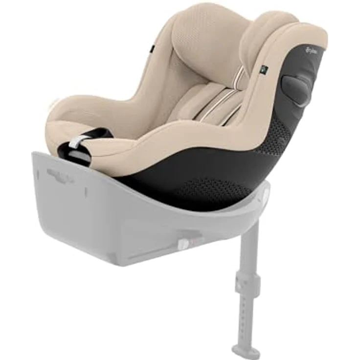 Cybex Sirona G3 Plus i-Size Reboard Kindersitz mit 360° Drehung und L.S.P. Seitenaufprallschutz, Almond Beige – Bild 1