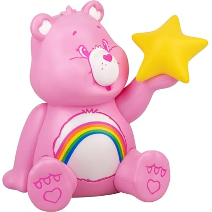 Paladone Die Glücksbärchis Leuchte Jubelbär, batteriebetriebene Dekotischlampe für Kinderzimmer mit sanftem Licht