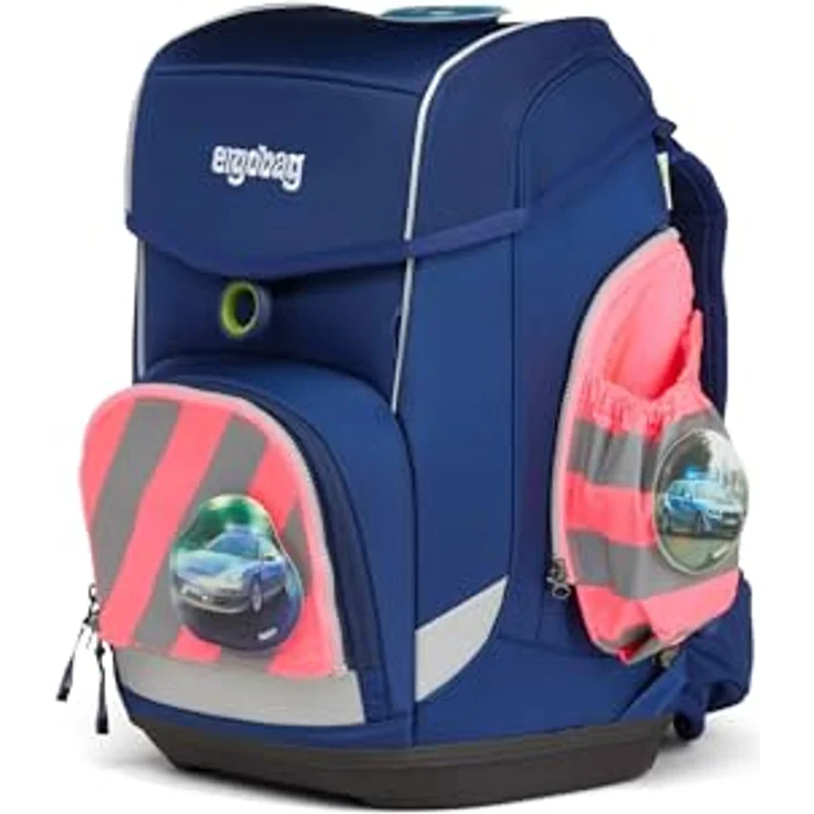 Ergobag Zip-Set mit Reflektorstreifen Pink Fluo Seitentaschen ERG-STR-002-511 – Bild 3