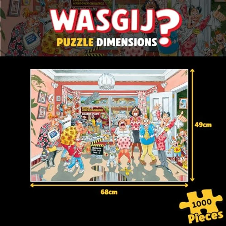 Wasgij Retro Original 9 - Reine Geschmackssache - 1000 Teile Puzzle mit einzigartigem Denkspielkonzept und hochwertiger Verarbeitung aus 100% recyceltem Karton – Bild 2