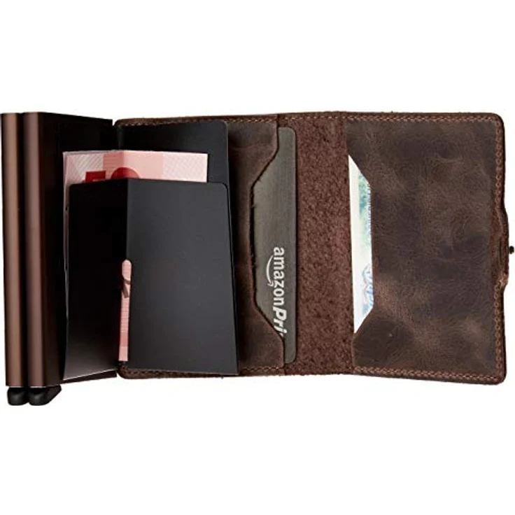 Secrid Vintage Twinwallet Leder Börse mit RFID Schutz 7 cm Chocolate - Preisvergleich – Bild 5