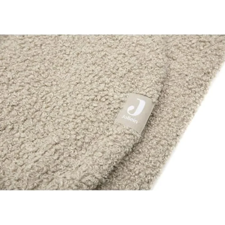 Jollein Einschlagdecke Puckdecke für Babyschale, flauschige Felloptik, 100 cm, Bär Design - Grau – Bild 5