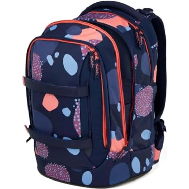 Satch Pack Schulrucksack Set 3tlg. inkl. Schlamperbox und Sportbeutel, 30 Liter Volumen, 3D Soft-Mesh Rückensystem, Coral Reef – Bild 5