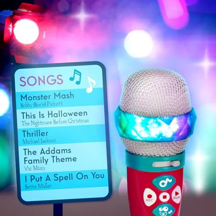 Battat BT2632Z Mikrofon Kinder – Spielzeug Karaoke Mikrofon mit Lichtern, Liedern, Bluetooth Verbindung – ab 3 Jahre für Mädchen und Jungen – Bild 4