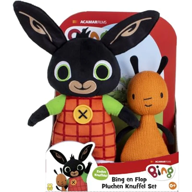 Bing Und Flop Set Plüschtiere EIN Apfset Superweiche Plüsch-Maskottchen Für Alle Kinder, von Bing, niedlich gestickt, ideal zum Kuscheln und Spielen – Bild 2