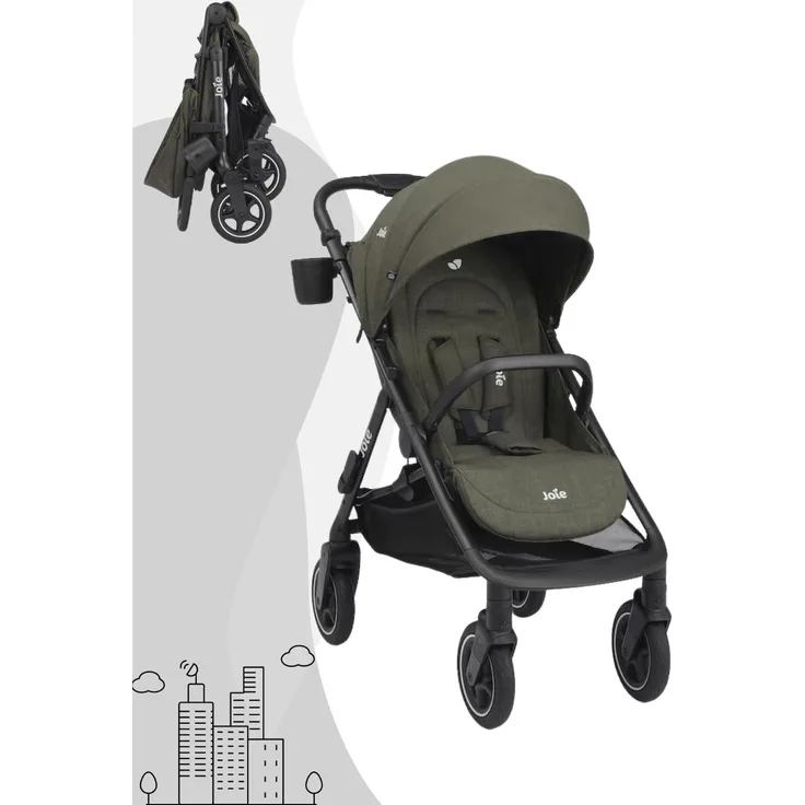Joie Mydrift Sportwagen, leichter Buggy mit höhenverstellbarem Schiebegriff und mehrfach verstellbarer Rückenlehne