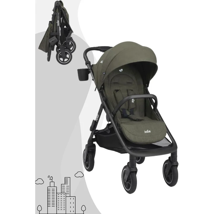 Joie Mydrift Sportwagen, leichter Buggy mit höhenverstellbarem Schiebegriff und mehrfach verstellbarer Rückenlehne