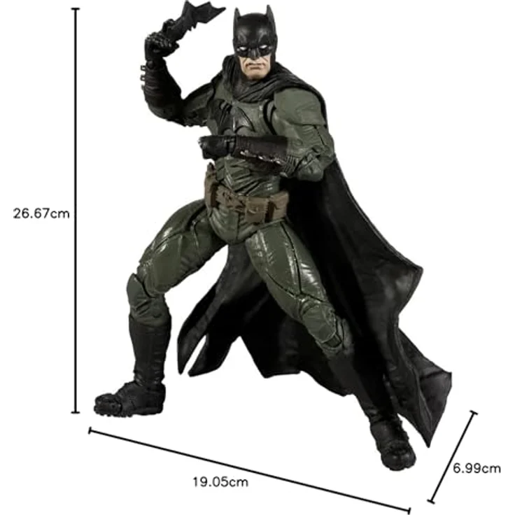 McFarlane Toys DC Direct Black Adam Batman Actionfigur, 17,8 cm, 22 bewegliche Teile, inkl. Sammelcomic und Kunstkarte, für Sammler ab 12 Jahren – Bild 2