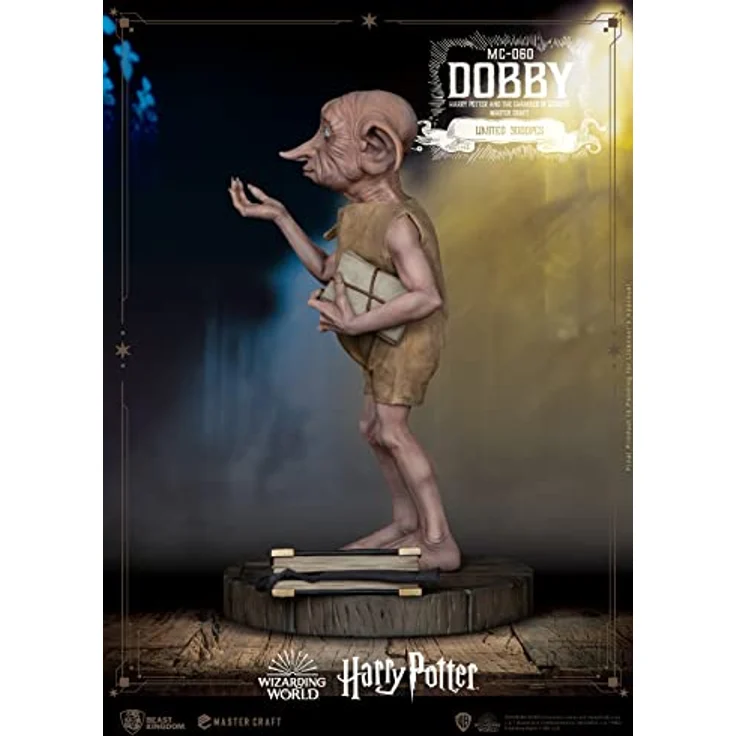 Beast Kingdom Toys Harry Potter Master Craft Dobby Statue, 39 cm, Golden, limitiert auf 3000 Stück – Bild 3