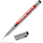 edding 150 S non-permanenter Folienschreiber - schwarz - 1 Stift -Rundspitze 0,3 mm-Stift zum Schreiben auf Glas,Kunststoff,Folien und glatten Oberflächen - schnelltrocknend, mit Wasser korrigierbar