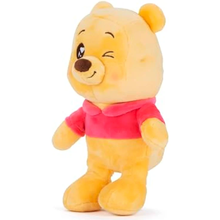 SIMBA Plüschfigur Disney, Winnie the Pooh Twinkle Eye Puh Plüsch, 25 cm, kuschelweicher Bär mit zwinkerndem Auge, rot – Bild 2