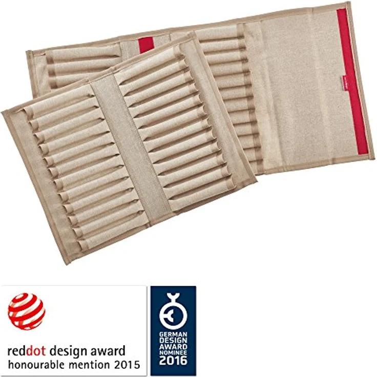 transotype senseBag Wallet, cremefarbene Tasche für bis zu 72 Marker, aus abwaschbaren Polyestergewebe – Bild 3