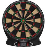 BEST SPORTING Elektronische Dartscheibe London, Dartautomat für 8 Spieler mit LED-Anzeigen, 21 Spiele, inkl. 6 Dartpfeilen und Ersatzspitzen
