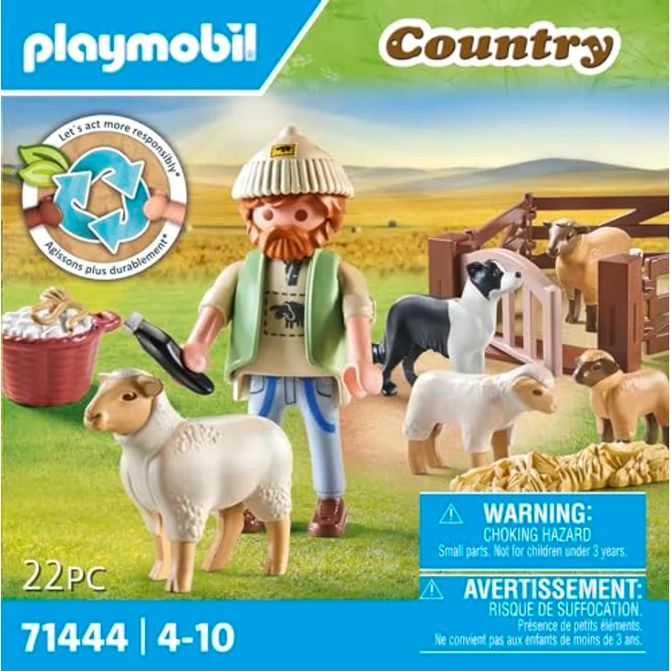 PLAYMOBIL® 71444 - Junger Schäfer mit Schafen, inkl. Hund - Playmobil Country – Bild 5