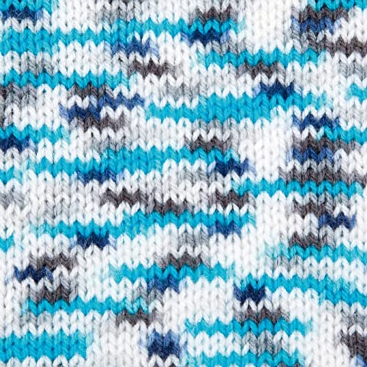 Gründl Lisa Premium color (Strick- & Häkelgarn mit wollähnlichem Charakter aus 100 % Polyacryl, 50 g / 133 m, Nadelstärke: 3,5 - 4,5, 1 x 50 g), ozean-mint-grau-color – Bild 2