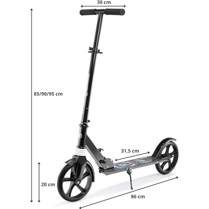 HyperMotion CITY SWIFT Digital Lion Scooter - Zweirädriger Roller mit Stoßdämpfer für junge Erwachsene - 100kg – Bild 7