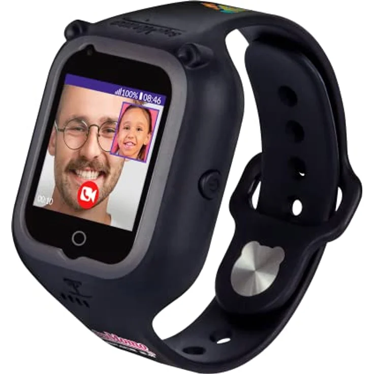 SoyMomo Space 2.0 - Handy Uhr für Kinder, 4G-Smartwatch für Kinder, GPS, Anrufe, Nachrichten, SOS-Taste, Kamera, Schulmodus, Blockierung fremder Anrufer, SIM-frei (Schwarz) – Bild 1
